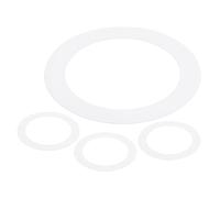 METALLIXITY Anneaux pour Spot Encastrable ID 3,98" x OD 5,51", 4 Pièces d'Anneaux pour Spot Encastrable en Métal pour Couvrir les Luminaires Encastrés au Plafond, LED, Blanc