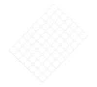 METALLIXITY Cache Vis Auto-adhésif (18mm de Diamètre) 280 Pièces Réparties sur 4 Feuilles, Capuchons d'Étanchéité en Pvc pour Étagères - pour Placard, Armoires, Blanc