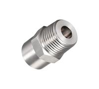 METALLIXITY Cône Vaporisateur Buse Embouts (2.8mm/0.11") 1pcs, Inox Acier 1/2 BSPT Large Angle Atomisation Pulvérisation Buse - pour Maison Lavage Nettoyage, Argent