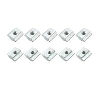 METALLIXITY Glissière en T-Nut (Filetage M6) 10 Pièces, Écrou en T en Acier au Carbone pour Profilé d'Extrusion en Aluminium de la Série 4040