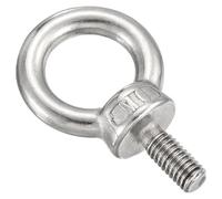 METALLIXITY Lot de 2 boulons à œillet à épaule (M6 x 14 mm) en acier inoxydable 304 pour levage de charge, argenté