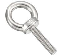 METALLIXITY Lot de 5 boulons à œillet à épaule (M8 x 35 mm) en acier inoxydable 304 pour levage de charge, argenté