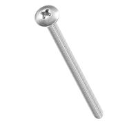 METALLIXITY Vis A Tete Phillips (M4-0.7x60) 40Pcs, 304 Acier Inoxydable Tete Ronde Phillips Pour Assemblage De Meubles & Travail Du Bois, Argent