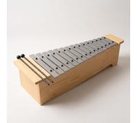 Métallophone Compact Xylophone, Xylophone À Lames En Aluminium À 12 Tons, Cadre En Bois, Avec Maillets