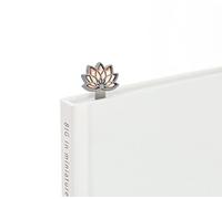 Metalmorphose Marque-page en alliage de zinc motif fleur de lotus