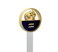 METALMORPHOSE - Marque-page Signe du Zodiaque Verseau - Signe Astrologique Verseau - Cadeau Homme, Femme et Enfant