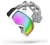 METALMORPHOSE Porte-clés Masque de ski MTM147-01 – alliage de zinc, flocon de neige