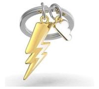 METALMORPHOSE - Porte-clés Eclair & Son Nuage - Accessoire Original - Cadeau Homme, Femme & Enfant - MTM157-01