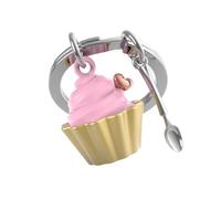 METALMORPHOSE - Porte-clés Cupcake fraise - Cadeau Homme, cadeau femme