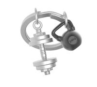 Porte-clés Musculation Gris