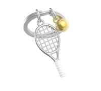 METALMORPHOSE - Porte-clés Métal 3D Tennis - Passion Sport, Cadeau Homme, Cadeau Femme