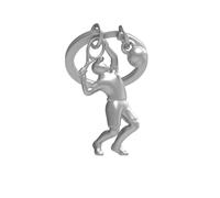 METALMORPHOSE - Porte-clés Métal 3D Tennisman - Cadeau Jeux Olympiques - Pour les Passionnés de Tennis, Sport - MTM283-01