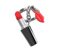 METALMORPHOSE - Porte-clés Rouge à Lèvres, Porte clés Glamour Pour Femme, Cadeau Femme