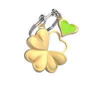 METALMORPHOSE - Porte-clés Trèfle à Quatre Feuilles - Porte Clés Porte Bonheur Trèfle - Cadeau Homme et Femme