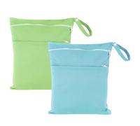 MetalNuts Sac à Langer Humide réutilisable - 2 pièces pour bébé, Voyages et activités Quotidiennes - Imperméable, Pratique et écologique