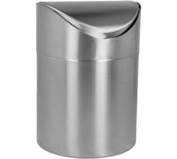 Metaltex 185-392010 Poubelle de table Inox, argent