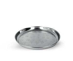 Metaltex 185301 Plateau Acier Inoxydable Argent Diam 32cm