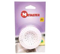 Metaltex Grille filtre évier 297545 Plastique 4,5–6 cm x2 Blanc