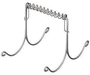 Metaltex 200450 Crochet Acier Inoxydable Argent 28 x 28 x 18 cm 4 Pièces