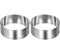 Metaltex 204522010 Anneaux de cuisson tout usage Ø8cm, argent (pack de 2)