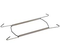 Metaltex 209002 Sorepro Porte-Assiettes à Ressort pour Assiettes d'un diamètre Entre 18 et 26 cm Couleur Acier Naturel