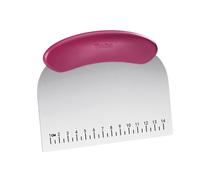 Metaltex 252595010 Spatule à pâte Inox, rouge/argenté