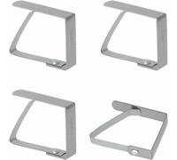 Lot de 4 pinces nappe en inox