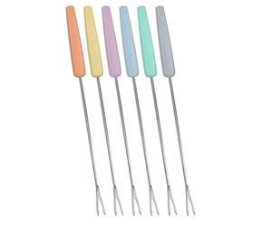 Metaltex 256000010 Fourchettes à fondue Inox Pack de 6