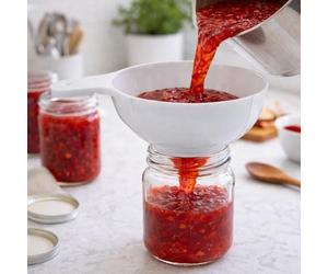 Metaltex 257198000 Entonnoir à confiture en plastique Blanc