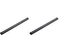 Metaltex 258198 Porte-couteau magnétique Magnetika, double bande à outils magnétique, fixations murales incluses, argent (Lot de 2)