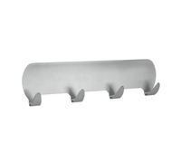 Metaltex 294520 Barrette Porte-Manteau avec 4 Crochet Acier Inoxydable Argent 25 x 15 x 5 cm