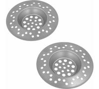 Metaltex 299-742010 Tamis d'écoulement 7cm, Inox, argent (2 pièces)