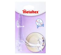 Metaltex 299110 Porte-assiette Transparent pour assiettes de diamètre 9 à 18 cm