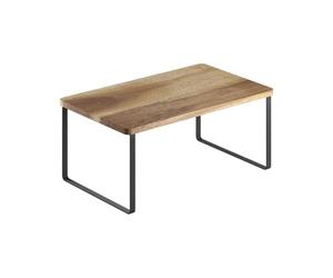 Metaltex 350808000 York Étagère à épices en métal Noir/bois