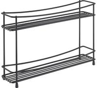 METALTEX 360851000 Kumino Lava Etagère à épices 2 pièces 33 x 8 x 21 cm TouchTherm, noir mat