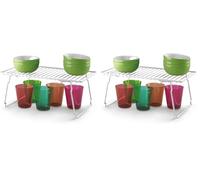 Metaltex 364337 Pont de rangement 37 x 20 cm, Blanc (Lot de 2)