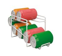 Metaltex Range-canettes 364908 – Système de rangement pour réfrigérateur, Blanc, 14×33×15 cm