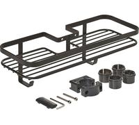 METALTEX 401101000 Origin Lava Tablette pour la barre de douche, TouchTherm, noir mat / tablette de douche