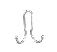 Metaltex 404802 Double Crochet Argent 28 x 28 x 18 cm