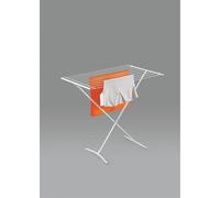 Metaltex 40550014080 Étendoir à linge, en caoutchouc, avec un support en acier inoxydable, beige, 110 x 82 x 56 cm