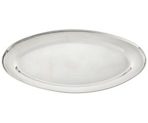 Metaltex 690704 Platter Ovale Acier Inoxydable Argent 28 x 18 x 18 cm