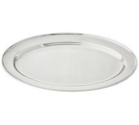 Metaltex 690715 Platter Ovale Acier Inoxydable Argent 28 x 18 x 18 cm