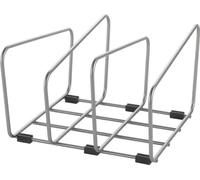 Metaltex Backy Support pour ustensiles de cuisson et planche à découper 22X21X14 Cm Argent