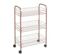 Metaltex Bathroom &Amp ; Kitchen trolley Lugano Copper