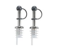 Metaltex Bouchons Verseurs Anti-Goutte en Acier Inoxydable - Lot de 2
