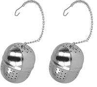 Metaltex - Boule à thé, Taille Unique, Argent (Lot de 2)