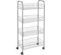 Metaltex Cuisine/Salle de bain Chariot de rangement Ascona 41X23X84 Cm Roues
