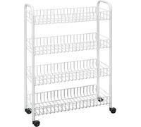 Metaltex Chariot de salle de bain/cuisine Snello 84X56Cm Acier Blanc