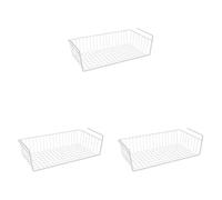 Metaltex - Corbeille à Suspendre - BABATEX, Blanc (Lot de 3)