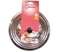 Couvercle anti-gras en inox - D: 28 à D: 30 cm
